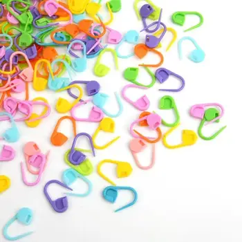 Многоцветни Пластмасови Мини-стяга, които Определят маркери за бод, Игла от смола, Инструменти за плетене на една кука, Затвори, Игла за шиене, Куки за Шиене със собствените си ръце