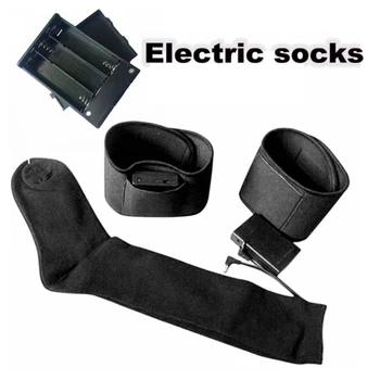 Памучни чорапи с подгряване, Отделението отделение и колани, Мъжки и Дамски Топло