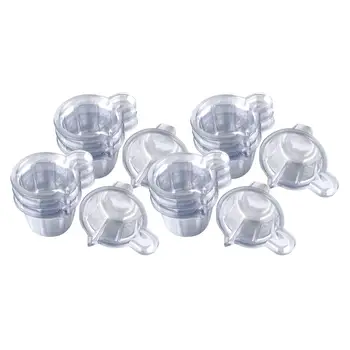100 опаковки за еднократна употреба чаши за събиране, лесно събрани за тестото (40 мл/прозрачни)