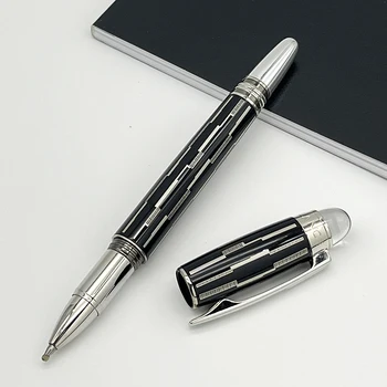 LAN MB Загадъчна химикалка химикалка с черен ролка, луксозни офис ученически класически канцеларски материали, Звездна пътека със сериен номер