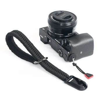 Каишка за фотоапарат Canon Sony Panasonic, Fuji Leica Nikon, паракорд, сплетен гривна, Быстросъемная армията въже