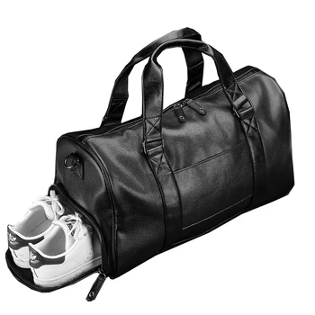 Нови Мъжки Непромокаеми кожени Пътни чанти, Голяма Спортна чанта за съхранение на обувки, Голяма чанта за фитнес, чанта-тоут, чанта на рамото за багаж