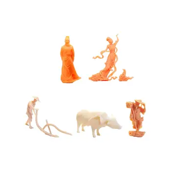 Модел фигура 1: 64 Небоядисана сцена Малки хора за Диорами с пясъка макет
