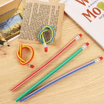 Цветни Гъвкави Канцеларски материали, химикалки, ученически пособия, с гумичка, инструмент за писане