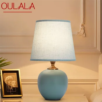 Настолна лампа AFRA Touch с димер, модерна керамична настолна лампа, декоративен за домашна спални