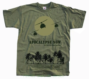 Тениски от 100% Памук с къс ръкав, Тениска Apocalypse Now Poste Цвят на Зехтин, Всички размери от S до 5xl V22 (1)