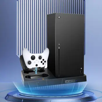 Зарядно устройство за видео игра конзола, дизайн на led индикатора, Регулируема Скорост, ABS, зарядно устройство за видео игра конзола с охлаждащ вентилатор за серията Xbox