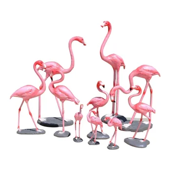 Гореща разпродажба статуя фламинго от фибростъкло градински животно в реален размер