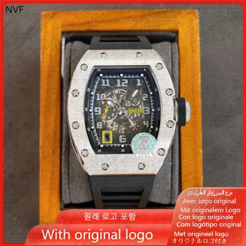Мъжки часовник NVF 904l Автоматични механични часовници е от неръждаема стомана 43 мм-RM
