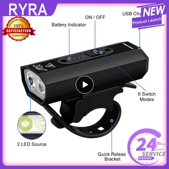 1 ~ 8ШТ USB Зареждане на Автомобилни Фарове Колоездене USB Акумулаторна фенерче Водоустойчив Велосипеден Фар фенер, Лампа за Сигурност на Мотора