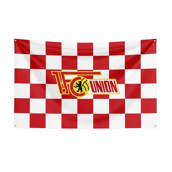 Берлин флаг 3x5 ФК Unlon, спортен банер от полиестер с шарени Raclng за декор 11
