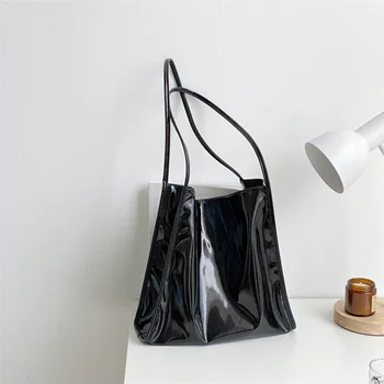 Класически дамски чанти KUROYABU от изкуствена кожа, богат на функции мода тенденция на дамски чанти на рамо, темпераментни чанти под мишниците голям капацитет