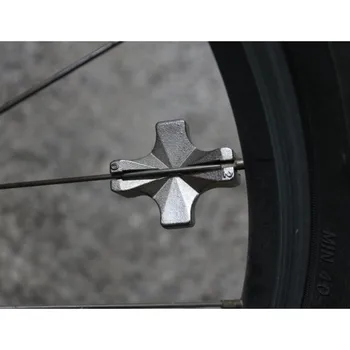 Мини-Велосипеден ключ със спици, Стоманена джанта колела, 4-ходова Ключ, Зърна със спици за висока якост на тел, Оплетка пръстен, Изравняващи Инструменти за Велосипед