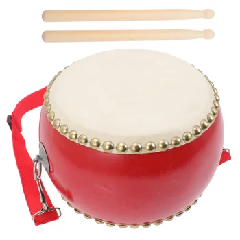Барабанная капан Музикална образователна играчка Детски образователни играчки Ударен инструмент Дървен детски от телешка кожа
