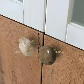 Врата копчето на Кухненски шкаф със златен Стъкло, Модерен стил, Акрилни Дръжки за чекмеджета, Дръжки за Шкафа