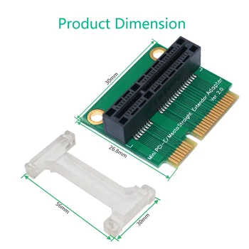 Адаптер Mini PCI-E/mSATA (вертикална инсталация) за карти, 3G/4G, WWAN LTE, GPS и MSATA
