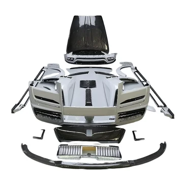 Ъпгрейд До M Style Car Carbon Fiber Dry Full Set Широк Бодикит за кола Roll-s Roy-ce Кулинан Body комплекти