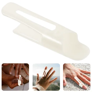 Комплект от 3 теми Коректор за изправяне на пръсти за многократна употреба еластична Превръзка Защита на ставния гуми Инструмент за фиксиране на палеца