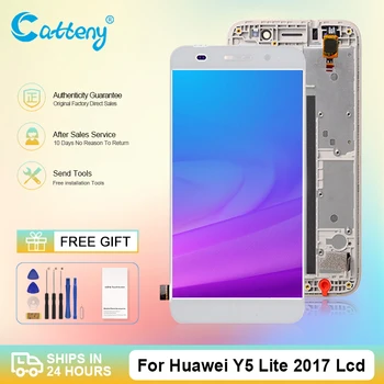 Продажба На Едро Y5 Lite 2017 Екран За Huawei 2017 Година 3 Lcd Година 3 2018 Дисплей Тъчпад Дигитайзер В Събирането С Рамка Безплатна Доставка
