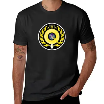 Нова кръгла черна тениска с логото на Qitanian Empire, тениски по поръчка, риза с домашен любимец принтом за момчета, мъжки ризи