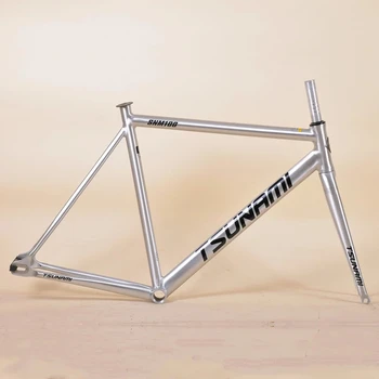 Фиксирана рама и вилка от алуминиева сплав, фиксирана рамка на велосипеда и набор от рамки за велосипеди, детайл за велосипед