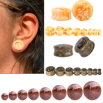 6-20 mm, тапи за уши от смола, сензори, растяжитель за уши, пънк мода, цветни обеци, Бижута за пиърсинг, Удължител за пиърсинг и бижута