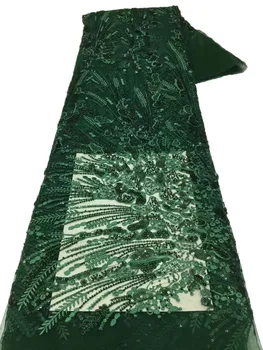 Нова изискана линия на тръбата с тотем, плоска тръба с пайети, бродирани с мъниста, висококачествен африкански рокля чонсам, отлична цена