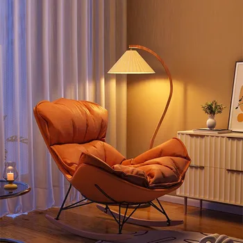 Скандинавски стол за отдих, Съвременен пода в спалнята, Възглавници за столове-люлеещ се, с Модерен дизайн за помещения, обзаведени с Модерни мебели за мека мебел Лукс