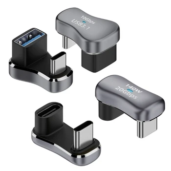 Високоскоростен connector Type-C C USB към USB адаптер Поддържа скорост на трансфер на данни 0 Gbit/s, зареждане 140 W 28V5A и видео 4K 60Hz
