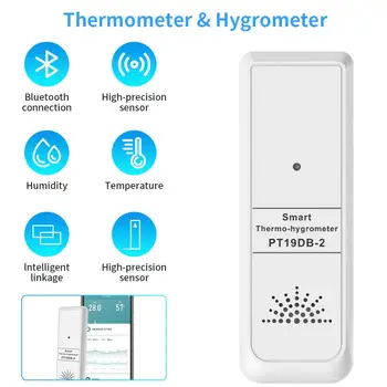 Метеорологичната станция на Hristo Smart Life точност ръководят Умен Дом 2023 Нов Термометър-Влагомер Smart App Control Показване на данни
