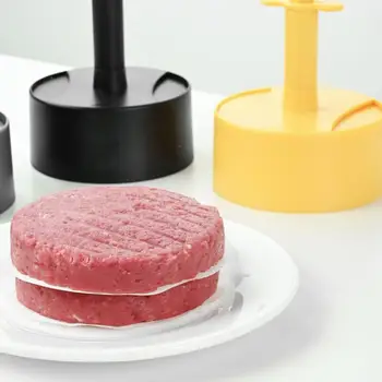 През цялата преса за месо за бургери с силиконовата хартия, лесен за използване наръчник с кухненски инструмент за приготвяне на пържоли на добра форма, преса за хамбургери