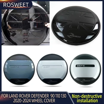 За Land Rover Defender 90 110 130 2020 2021 2022 2023 2024 ABS 31 Стил Защитно покритие за Обратно виждане с Резервна гума на Автомобила Автомобилни Аксесоари