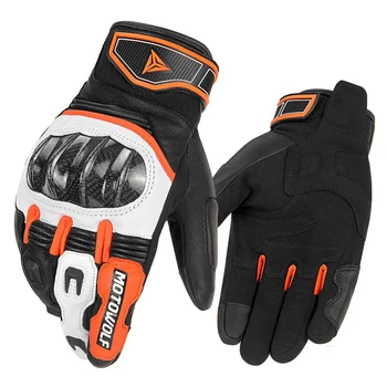 Мотоциклетни ръкавици, дишащи мото-ръкавици, пълен защитен сензорен екран за пръсти, Ръкавици за състезания, мотокрос, спортове на открито