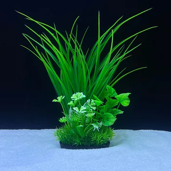 1БР Растения Аквариум Изкуствена Пластмаса Водна Трева Водни Растения за Декорация на аквариума Пейзаж на Аквариума