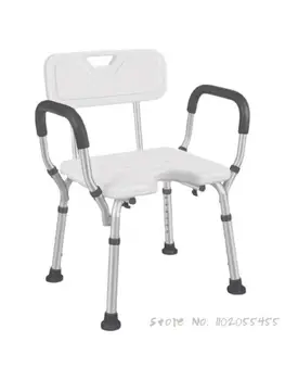 Стол за баня за по-възрастните хора, стол за душата, стол за баня за инвалиди, стол за баня и за бременни, стол за душата от алуминиева сплав, нескользящий стол за баня