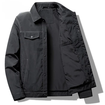 2023 Мъжки Демисезонные Корейски модерни Ежедневни палто с дълъг ръкав, Мъжки Однобортные сака с Ревери, Мъжки връхни дрехи с джобове, D299