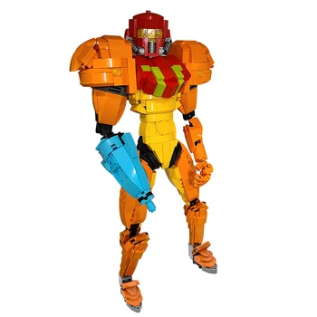 Герой от сраженията Metroid Самус Аран, фигурки, строителни блокчета, играчки, костюми кожа, 886 теми за детски подаръци