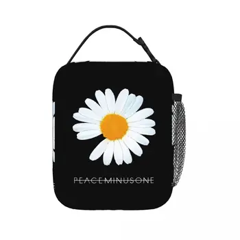 G-Dragon Peaceminusone с цвете Маргаритки, изолирани чанти за обяд, термоохладитель, обяд-бокс, чанта за обяд за жени, работа, деца, училище