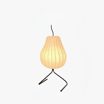 Круша коприна под лампа скандинавски средновековен дизайнерска лампа за дневна, спалня, декоративна настолна лампа в Сидни