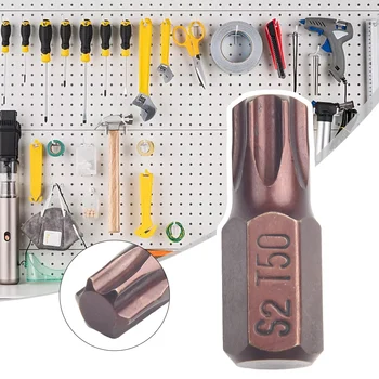 1 бр. Отвертка Torx, Електрически ключ, Комплект Експлоатирани бита T20/T25/T30/T40/T45/T50/T55, Отвертка с магнитен шестигранным опашка, Ръчни инструменти,