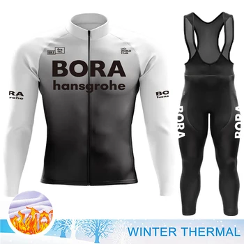 Мъжка Блуза UCO BORA Cycling Ман, Джърси за колоездене оборудване 2023, Зимен спортен комплект от топъл отвътре, Униформи, Чорапогащи, дрехи