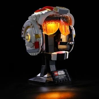 Lightaling Led лампа за 75327 червен Набор от градивни блокове с пет шлемове (не включва модел), тухлени играчки за деца