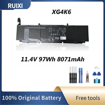 RUIXI Оригинална батерия XG4K6 0XG4K6 Подмяна на батерии за лаптоп XPS 17 9700 Precision 5750 Series (11,4 V 97Wh) + безплатни инструменти