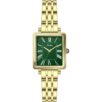 2023 Scottie, Нови летни ретро-малки квадратни модни дамски водоустойчив часовник с прост камък Ying, високо качество на бизнес часовници