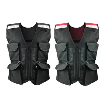 Защитна жилетка Професионална защитно облекло с джобове Строителен жилетка