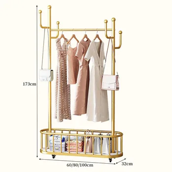 Минималистичная бутиковая закачалка за дрехи-метална спалня, антре, скандинавска закачалка за дрехи, естетическо украса на мебели за дома Moveis Para Casa