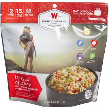 Пиле Терияки с ориз на открито, пакет за една порция, устойчиви на съхранение
