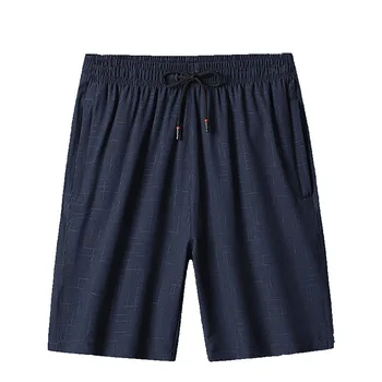 Летни нови плажни шорти размер плюс 5XL 3XL 4XL, модни бързо съхнещи мъжки ежедневни тънки прави панталони с принтом.