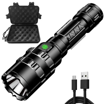 Микро USB Акумулаторна Фенерче 1600LM L2 LED Къмпинг Light 5 Режима на Факел IPX4 Водоустойчив за Туризъм в Извънредни ситуации