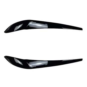 Автомобилни лъскавите черни фарове, Веждите, Клепачите, тампон на мигли, главоболие светлина, етикети за лампи и BMW X3 F25 X4 F26 2014-2017